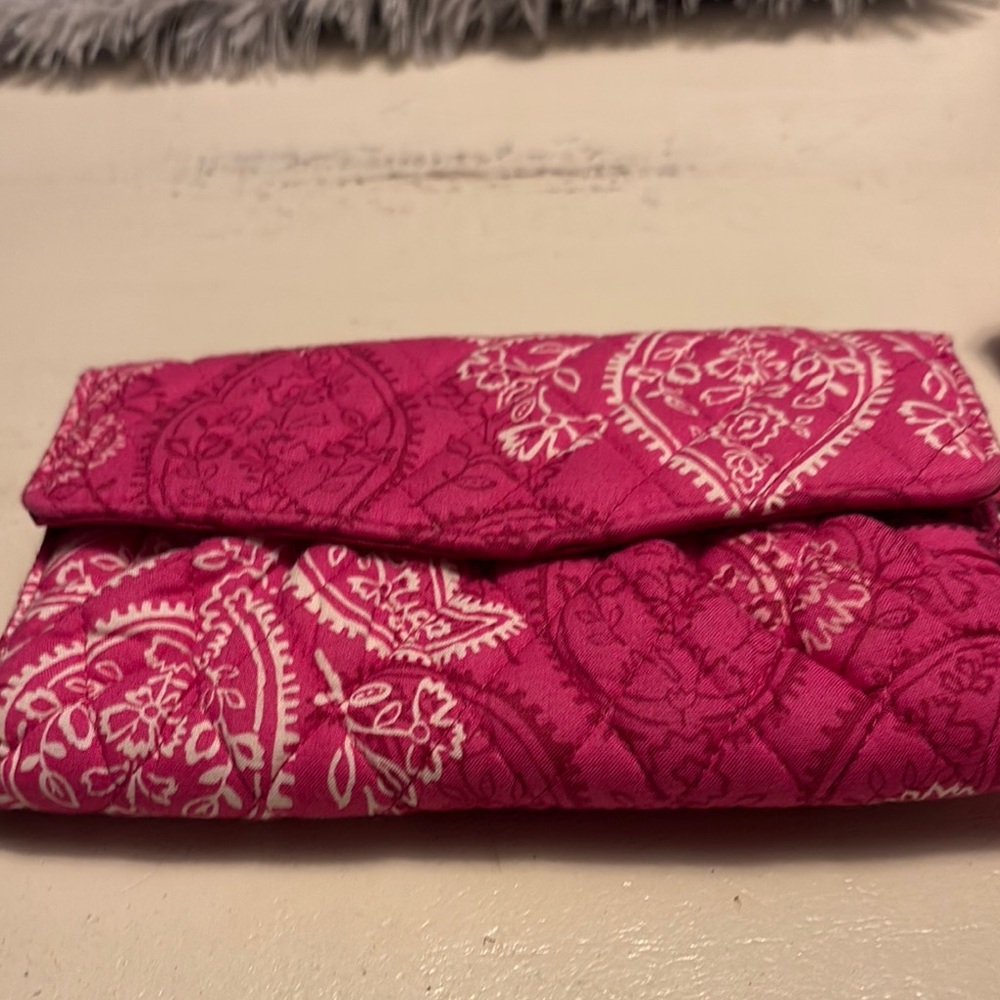 Vera Bradley Pink Quilted Clutch